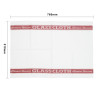 Vogue Glass Cloth Red