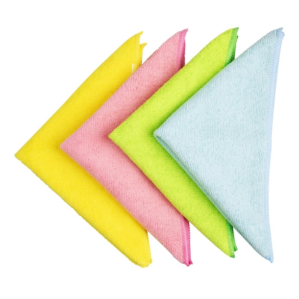 Jantex Microfibre Cloths Green (5 Pack)
