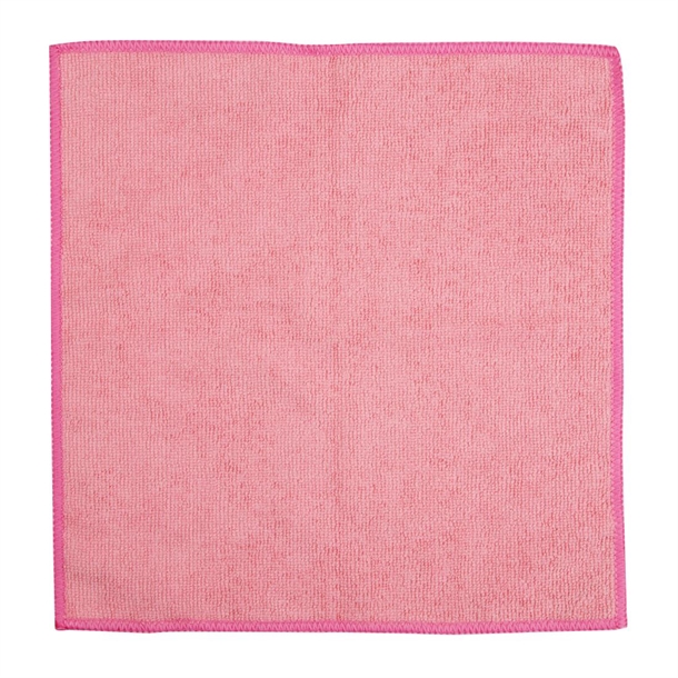 Jantex Microfibre Cloths Pink (5 Pack)