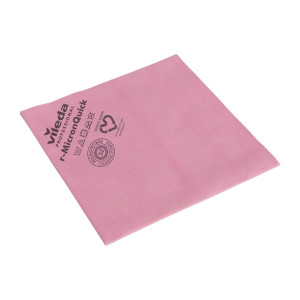 Vileda r-MicronQuick Microfibre Cloth - Red (Pack 5)