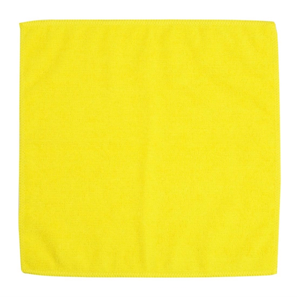 Jantex Microfibre Cloths Yellow (5 pack)