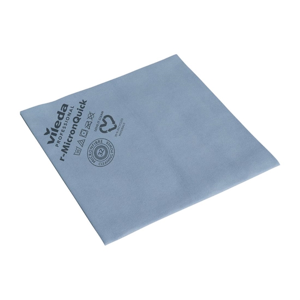 Vileda r-MicronQuick Microfibre Cloth - Blue (Pack 5)