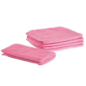 Jantex Microfibre Cloths Pink (5 Pack) Jantex Microfibre Cloths Pink (5 Pack)