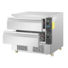 Polar U-Series Double Drawer Dual Temperature Counter Fridge Freezer 4xGN