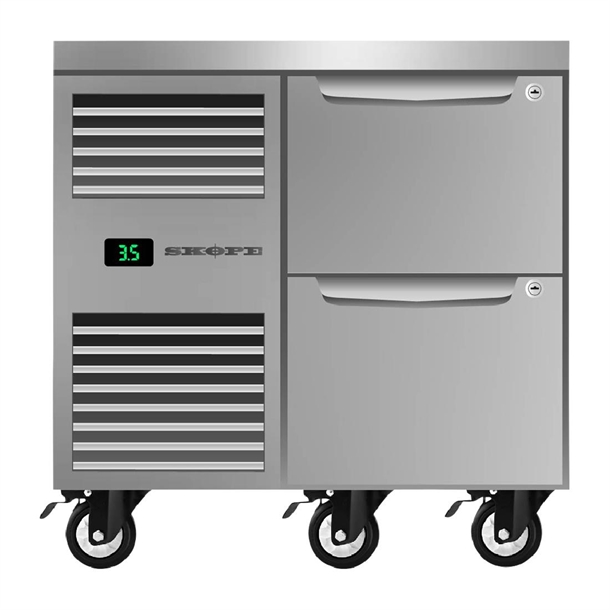 SKOPE ProSpec Two Drawer Underbench GN 1/1 Left Hand Fridge SKOPE ProSpec Two Drawer Underbench GN 1/1 Left Hand Fridge