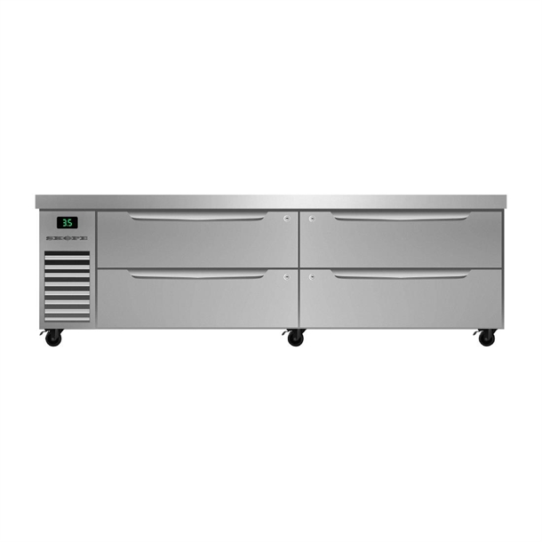 SKOPE ProSpec Four Drawer Chefbase  GN 2/1 Left Hand Fridge