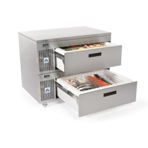 Adande VCS2.CW Slimline Refrigeration w/ Side Engine - Double Drawer (Direct)