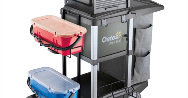 Oates JC-3000ZXE Platinum Janitors Cart Amplified