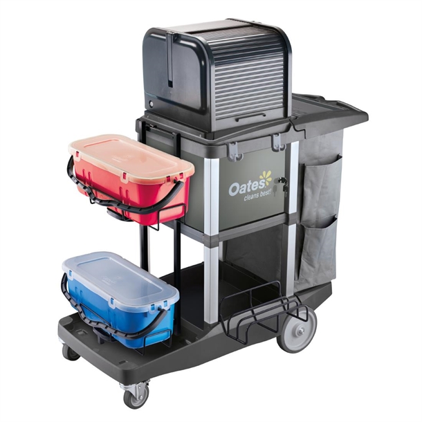 Oates JC-3000ZXE Platinum Janitors Cart Amplified Oates JC-3000ZXE Platinum Janitors Cart Amplified