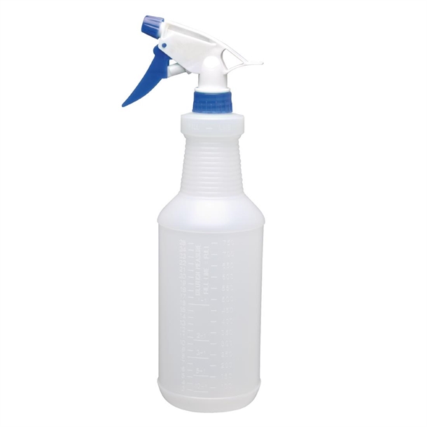 Jantex Colour Coded Spray Bottles Blue 750ml Jantex Colour Coded Spray Bottles Blue 750ml