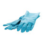 FeatherTouch Silver lined Rubber Glove Blue