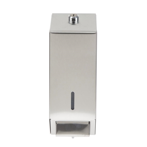 Jantex Stainless Steel Soap and Hand Sanitiser Dispenser 1Ltr