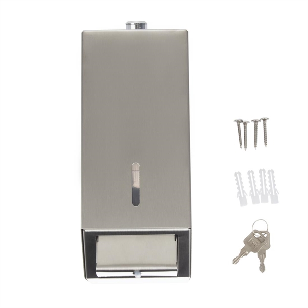 Jantex Stainless Steel Soap and Hand Sanitiser Dispenser 1Ltr