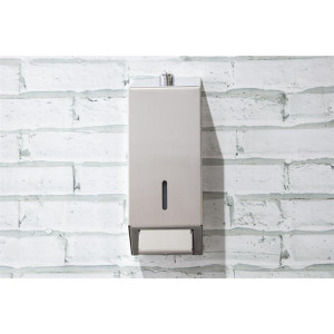 Jantex Stainless Steel Soap and Hand Sanitiser Dispenser 1Ltr