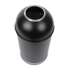 Bolero Bullet Bin with Open Top Lid Black 40Ltr
