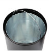 Bolero Bullet Bin with Open Top Lid Black 40Ltr