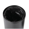 Bolero Bullet Bin with Open Top Lid Black 40Ltr
