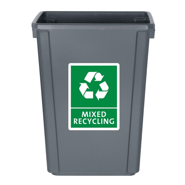 Jantex Slim Bin 60Ltr Grey Jantex Slim Bin 60Ltr Grey