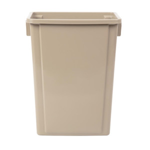 Nisbets Essentials Recycling Bin Beige 56Ltr