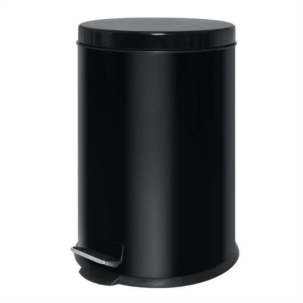 Bolero Pedal Bin Black 20Ltr