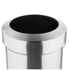 Bolero Bin with Open Top Lid Brushed Steel 70Ltr