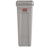 Rubbermaid Slim Jim Container with Venting Channels Grey 60Ltr Rubbermaid Slim Jim Container with Venting Channels Grey 60Ltr