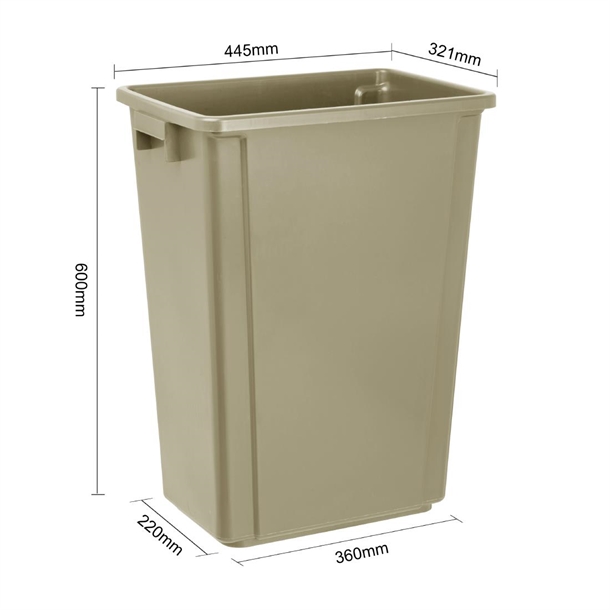 Jantex Slim Bin Beige 60Ltr Jantex Slim Bin Beige 60Ltr