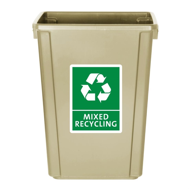 Jantex Slim Bin Beige 60Ltr Jantex Slim Bin Beige 60Ltr