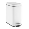 Jantex Slim Pedal Bin White 5Ltr Jantex Slim Pedal Bin White 5Ltr