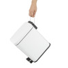 Jantex Slim Pedal Bin White 5Ltr Jantex Slim Pedal Bin White 5Ltr