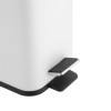 Jantex Slim Pedal Bin White 5Ltr Jantex Slim Pedal Bin White 5Ltr