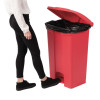 Jantex Pedal Bin Red 87Ltr Jantex Pedal Bin Red 87Ltr
