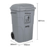 Jantex Wheelie Bin Grey 120Ltr Jantex Wheelie Bin Grey 120Ltr