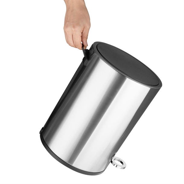 Jantex Pedal Bin Brushed Steel 3Ltr Jantex Pedal Bin Brushed Steel 3Ltr