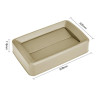 Jantex 60/80ltr Slim Bin Lid Beige