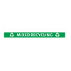 Jantex Slim Bin Lid Mixed Recycling Label Jantex Slim Bin Lid Mixed Recycling Label
