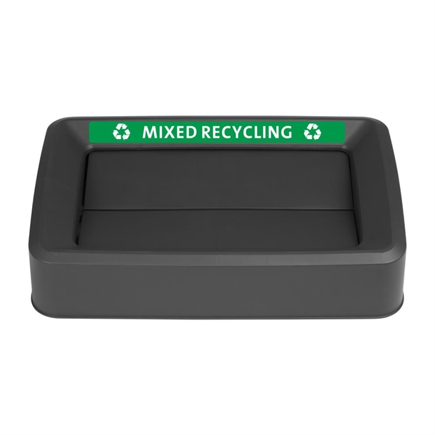 Jantex Slim Bin Lid Mixed Recycling Label Jantex Slim Bin Lid Mixed Recycling Label