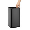 Bolero Square Waste Bin Titanium Black 7Ltr Bolero Square Waste Bin Titanium Black 7Ltr