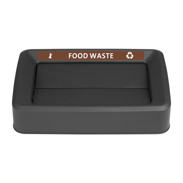 Jantex Slim Bin Lid Food Waste Label Jantex Slim Bin Lid Food Waste Label