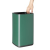Bolero Square Waste Bin Green 10Ltr