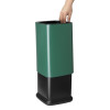 Bolero Square Waste Bin Green 10Ltr