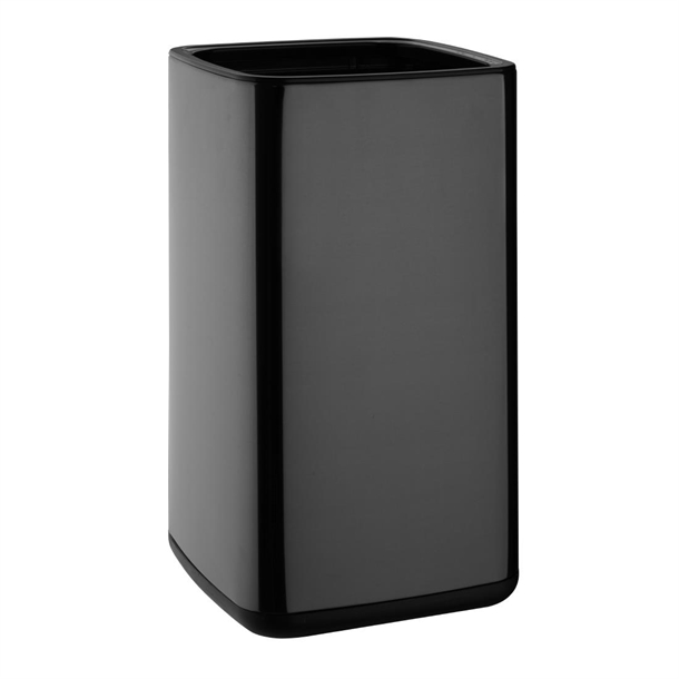 Bolero Square Waste Bin Titanium Black 10Ltr Bolero Square Waste Bin Titanium Black 10Ltr