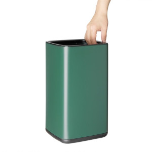 Bolero Square Waste Bin Green 7Ltr