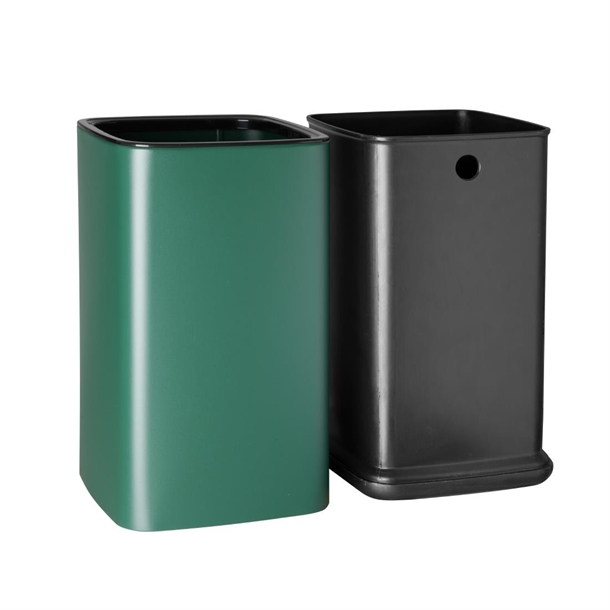 Bolero Square Waste Bin Green 7Ltr Bolero Square Waste Bin Green 7Ltr