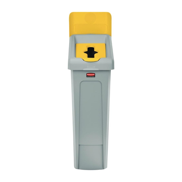 Slim Jim Recycling Station Yellow Mixed Recycling Lid Slim Jim Recycling Station Yellow Mixed Recycling Lid