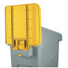 Rubbermaid Slim Jim Recycling Station Yellow Billboard Rubbermaid Slim Jim Recycling Station Yellow Billboard