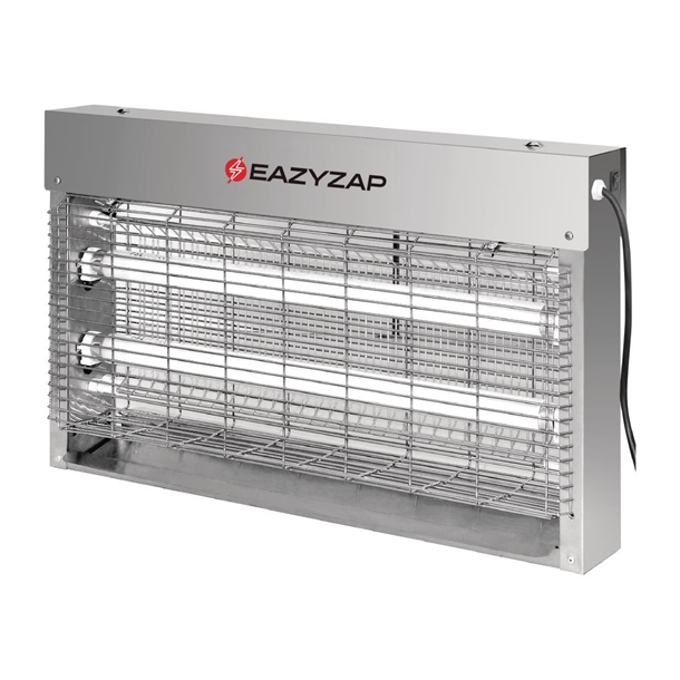 Eazyzap Brushed Stainless Steel bug zappers - 24W