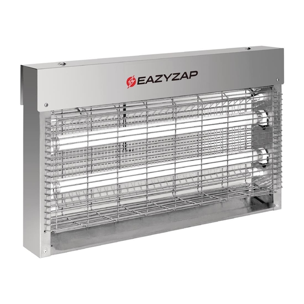 Eazyzap Brushed Stainless Steel bug zappers - 24W