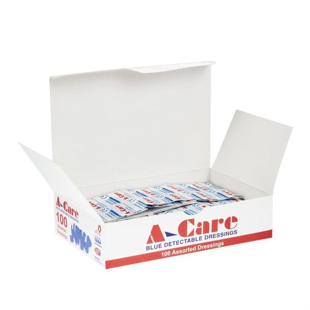 Blue Assorted Plasters (100 Pack) Blue Assorted Plasters (100 Pack)