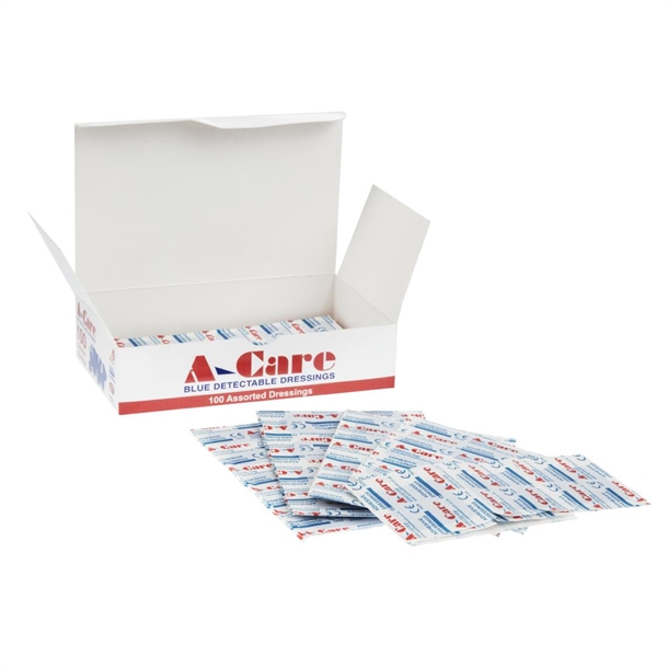 Blue Assorted Plasters (100 Pack) Blue Assorted Plasters (100 Pack)
